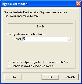 Dialog: Signale verbinden