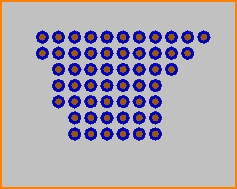 Lochraster Innerhalb eines Polygons