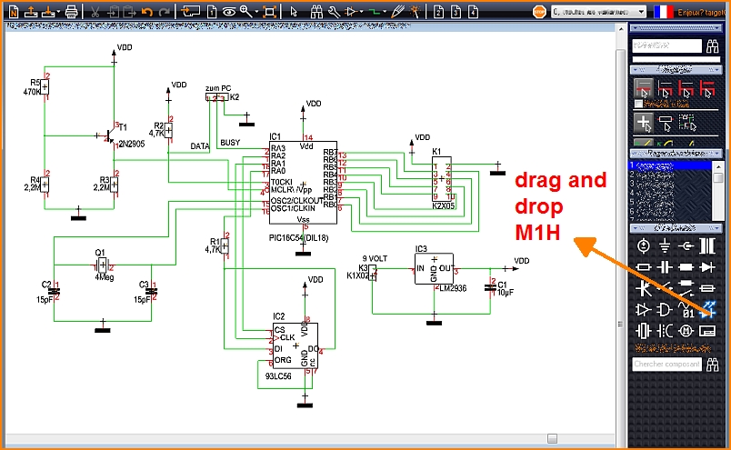 Datei:Schaltplan1 d.jpg – TARGET 3001! PCB Design Freeware ist eine
