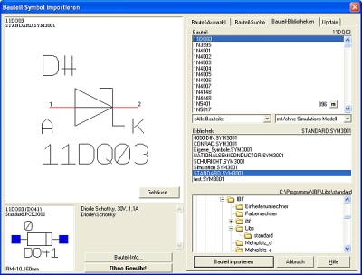 Dialog:Bauteil Symbol importieren