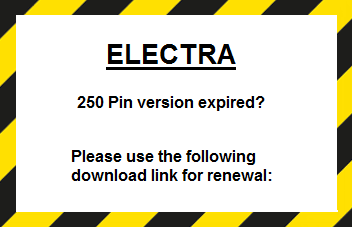 ELECTRA 250 requires update from time to time...
