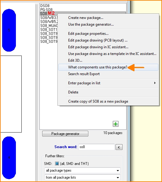 Which components propose this package?