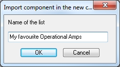 Giving a name to the new component list
