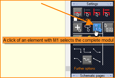 Select module completely