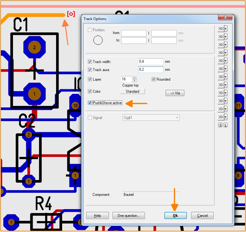 Check the box in the Track Options dialog