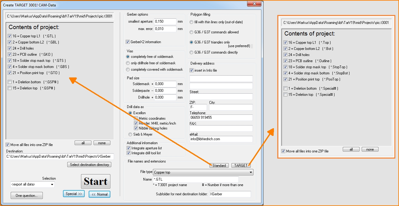 export diptrace to eagle