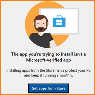 No Microsoft verified App
