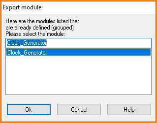 Select module