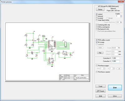 Dialog:Print preview schematic