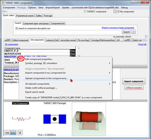 Load your part(s) up to Componiverse