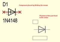Component symbol and its phantom (before placement)