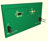 3D view of the board