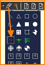 Select Pin from the drawing functions