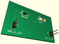 3D view of the board